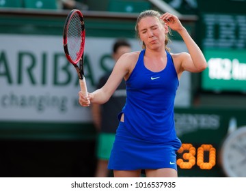 PARIS, FRANCE - JUNE 1 : Ekaterina Alexandrova At The 2017 Roland Garros Grand Slam Tennis Tournament