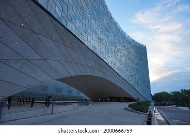 Paris, France - June 2021 - The Futuristic Offices Of 