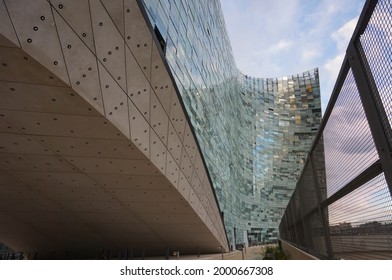 Paris, France - June 2021 - The Futuristic Offices Of 