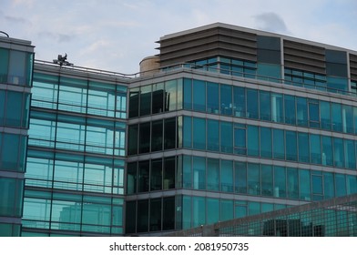 Paris, France - June 2021 - Headquarters Of The French Public Bank Caisse Des Dépôts Et Consignation (CDC), Set In A Modern Glass Office Building On Pierre Mendès-France Avenue (13th Arrondissement)