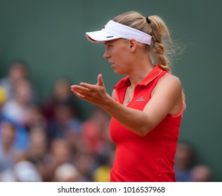 PARIS, FRANCE - JUNE 3 : Caroline Wozniacki At The 2017 Roland Garros Grand Slam Tennis Tournament