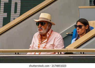 PARIS, FRANCE - JUNE 5, 2022: Former Professional Tennis Player Ion Tiriac Of Romania Attends Men's Final Match Between Rafael Nadal And Casper Ruud At 2022 Roland Garros In Paris, France