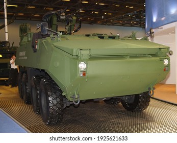 Paris, France - June.18.2008: Piranha III 8x8 Armoured Wheeled Vehicle At Eurosatory 2008