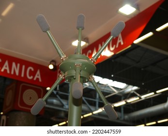 Paris, France - June.18.2008: Raytheon Intelligence  Space Boomerang Warrior X Acoustic Counter Sniper System In Eurosatory 2008 Military Exhibition