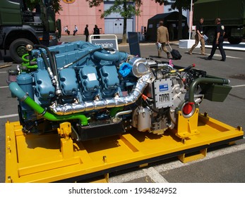 Paris, France - June.18.2008: Swedish CV90 (Combat Vehicle 90) Infantry Fighting Vehicle Power Pack