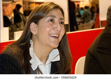 PARIS, FRANCE - MARCH 19, 2011 - Ingrid Betancourt At French Book Fair In Paris