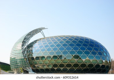 PARIS, FRANCE - MARCH 25, 2017: La Seine Musicale Or City Of Music On Seguin Island  In Boulogne-Billancourt, South-west Of Paris.