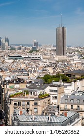 Paris. France - May 15, 2019: Paris Skyline. View On Modern Skyscraper Hotel Of The Hyatt Regency Paris Etoile (formerly Concorde Lafayette). View From Arc De Triomphe In Paris. France.