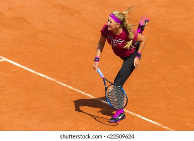 PARIS, FRANCE - MAY 17 : Victoria Azarenka In Action During Practice At The 2016 French Open