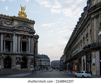 Paris, France – May 2018 – Architectural Detail Of The Paris Opera, The Primary Opera And Ballet Company Of France. Founded In 1669 By Louis XIV Simply Known Simply As The Opera