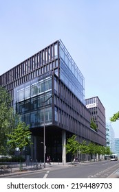 Paris, France - May, 2022: Modern Austerlitz Building At Avenue Pierre Mendès In 13th Arrondissement Designed By Jean Mas