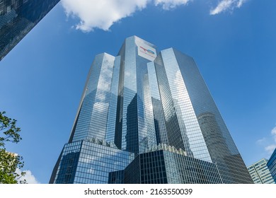 Paris, France - May 2022 : Total Energies coupole tower, the headquarters building of the French company in La Défense, Paris