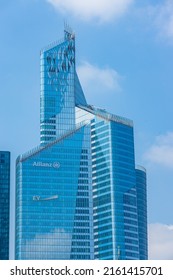 Paris, France - May 2022 : Tour First Tower In La Defense Business District In Paris, France