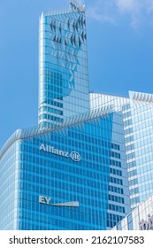 Paris, France - May 2022 : Tour First Tower In La Defense Business District In Paris, France