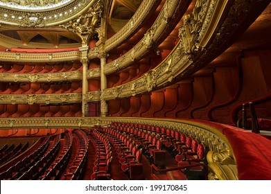 PARIS, FRANCE - MAY 21, 2014 : Inside the auditorium of the Opera Garnier - Powered by Shutterstock