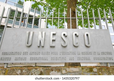 PARIS FRANCE - MAY 22, 2019: UNESCO Headquarter Paris France 