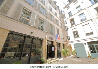 PARIS FRANCE - MAY 22, 2019: National Eugene Delacroix Museum Paris France