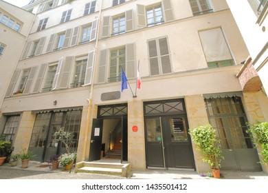 PARIS FRANCE - MAY 22, 2019: National Eugene Delacroix Museum Paris France