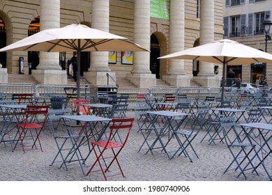 Paris, France - May 25th 2021: Back To Normality The Odeon Theater After Two Months And Half Of Occupation By Intermittent Workers.