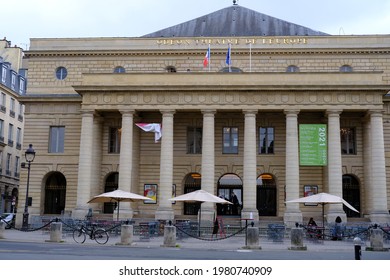 Paris, France - May 25th 2021: Back To Normality The Odeon Theater After Two Months And Half Of Occupation By Intermittent Workers.