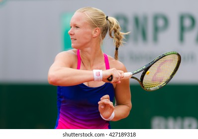 PARIS, FRANCE - MAY 26 : Kiki Bertens In Action At The 2016 French Open