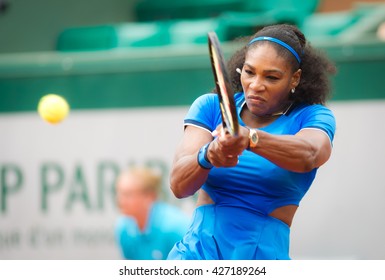 PARIS, FRANCE - MAY 26 : Serena Williams In Action At The 2016 French Open
