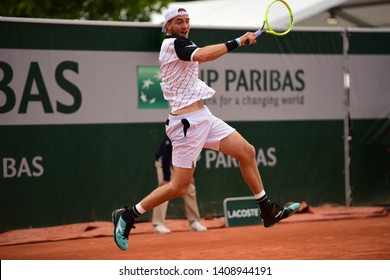 Paris, France - May 27 2019: Jan-Lennard Struff Playing In Roland Garros 1st Round