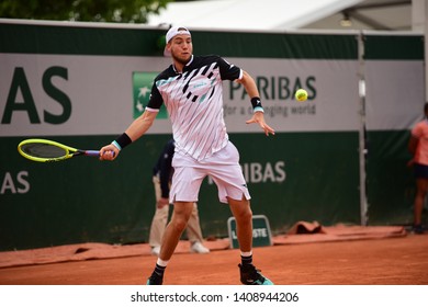 Paris, France - May 27 2019: Jan-Lennard Struff Playing In Roland Garros 1st Round