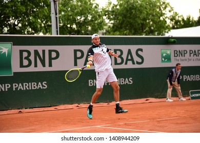 Paris, France - May 27 2019: Jan-Lennard Struff Playing In Roland Garros 1st Round