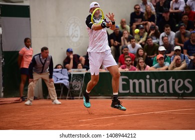 Paris, France - May 27 2019: Jan-Lennard Struff Playing In Roland Garros 1st Round