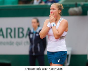 PARIS, FRANCE - MAY 29 : Shelby Rogers In Action At The 2016 French Open