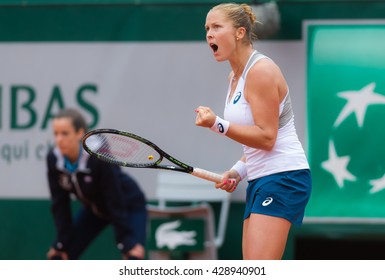 PARIS, FRANCE - MAY 29 : Shelby Rogers In Action At The 2016 French Open