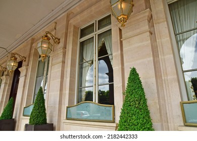 Paris; France - May 31 2022 : Le Meurice Hotel In The Rivoli Street