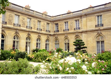 Paris, France - May 31th 2014 : The Garden Of The Élysée Palace, The Official Residence Of The President Of The French Republic. 