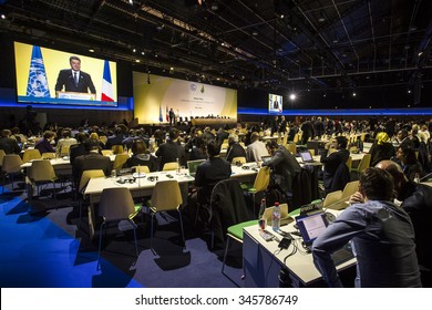 PARIS, FRANCE - Nov 30, 2015: Speech By The President Of Ukraine Petro Poroshenko At The 21st Session Of The UN Conference On Climate Change