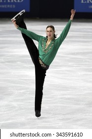 PARIS, FRANCE - NOVEMBER 16, 2013: Jason BROWN Of USA Performs Free Program At Trophee Bompard ISU Grand Prix At Palais Omnisports De Bercy.