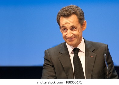 PARIS, FRANCE - NOVEMBER 23, 2011 : Nicolas Sarkozy At The 93rd Congress Of French Mayors