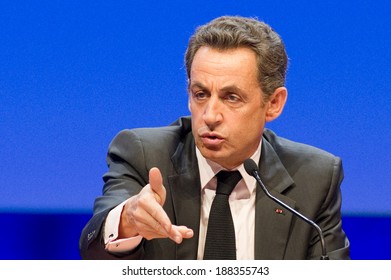 PARIS, FRANCE - NOVEMBER 23, 2011 : Nicolas Sarkozy At The 93rd Congress Of French Mayors