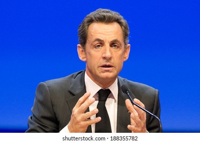 PARIS, FRANCE - NOVEMBER 23, 2011 : Nicolas Sarkozy At The 93rd Congress Of French Mayors