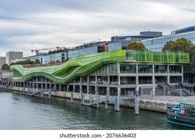 Paris, France - October 2021 : City Of Fashion And Design Of Paris, In Which Are Located IFM (French Institute Of Fashion) And Art Ludique Museum