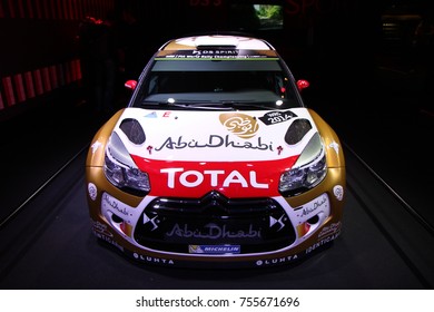 PARIS, FRANCE - OCTOBER 7th, 2014 : Citroen DS3 WRC At Paris Autoshow