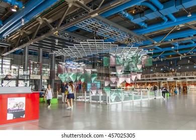 PARIS, FRANCE, on JULY 6, 2016. Hall of the Centre Georges Pompidou