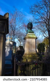 Paris, France - Pere Lachaise Cemetery: Grave Of Honore De Balzac