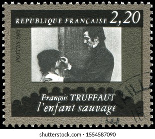 Paris, France - Sept. 20, 1986: François Roland Truffaut (1932-1984) And Film The Young Savage, French Film Director, Screenwriter, Producer, Actor, And Film Critic.