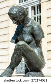 PARIS, FRANCE - SEPTEMBER 12, 2014: Rodin Museum In Paris - Monument To James McNeill Whistler