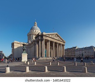 PARIS, FRANCE - SEPTEMBER 21, 2019: Pantheon. Place Du Panthéon