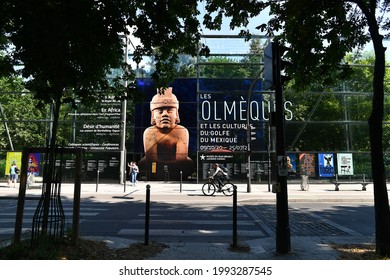 Paris, France-06 15 2021: The Musée Du Quai Branly – Jacques Chirac Is A Museum Featuring The Indigenous Art And Cultures Of Africa, Asia, Oceania, And The Americas.