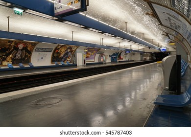 Paris, France-November 19, 2016:Subway station in Paris - Shutterstock ID 545787403