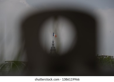 Paris French Flag In The Viewfinder