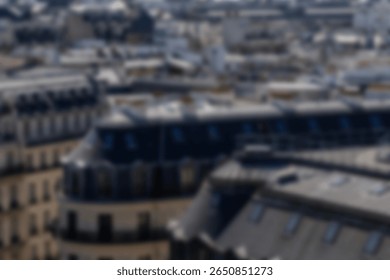 Paris, historic houses on the streets of the city. Cityscape. Blurred background